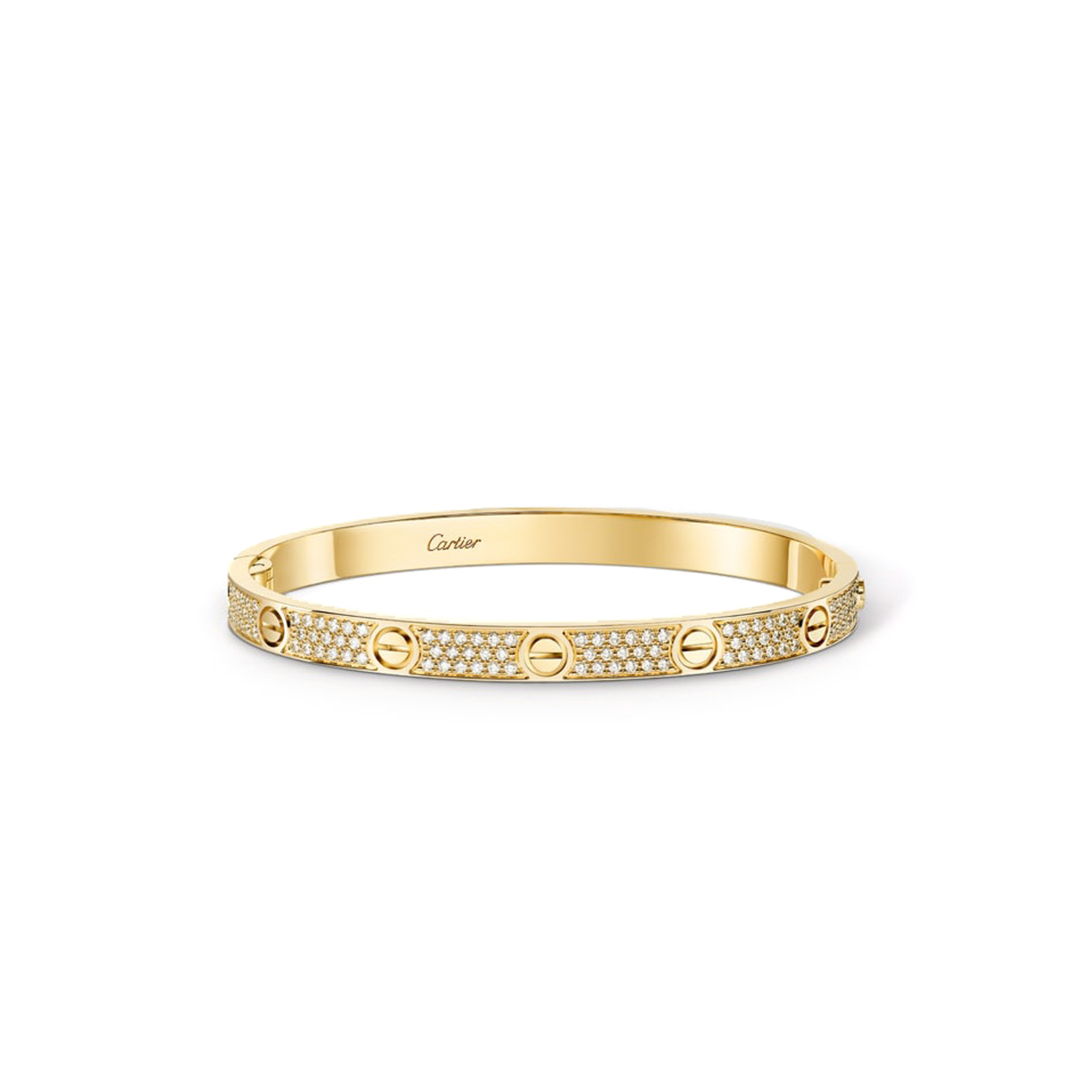 Ca*t1er love bracelet medium model paved n6736817